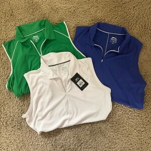Set of 3 Slazenger Golf Polos (1 NWT & 2 EUC)